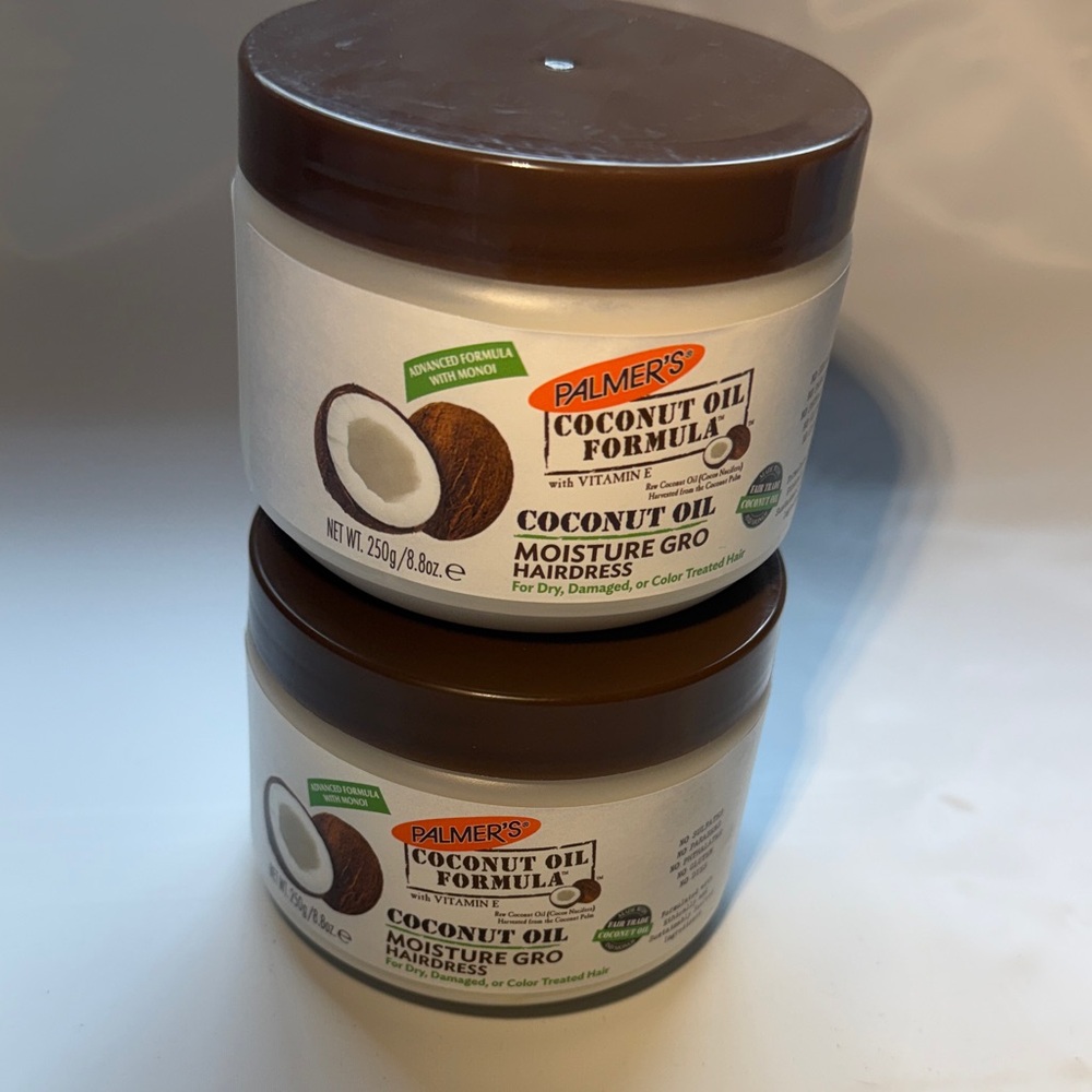 Lot of 2 Coconut Oil Formula Moisture Gro Hairdress - Brown